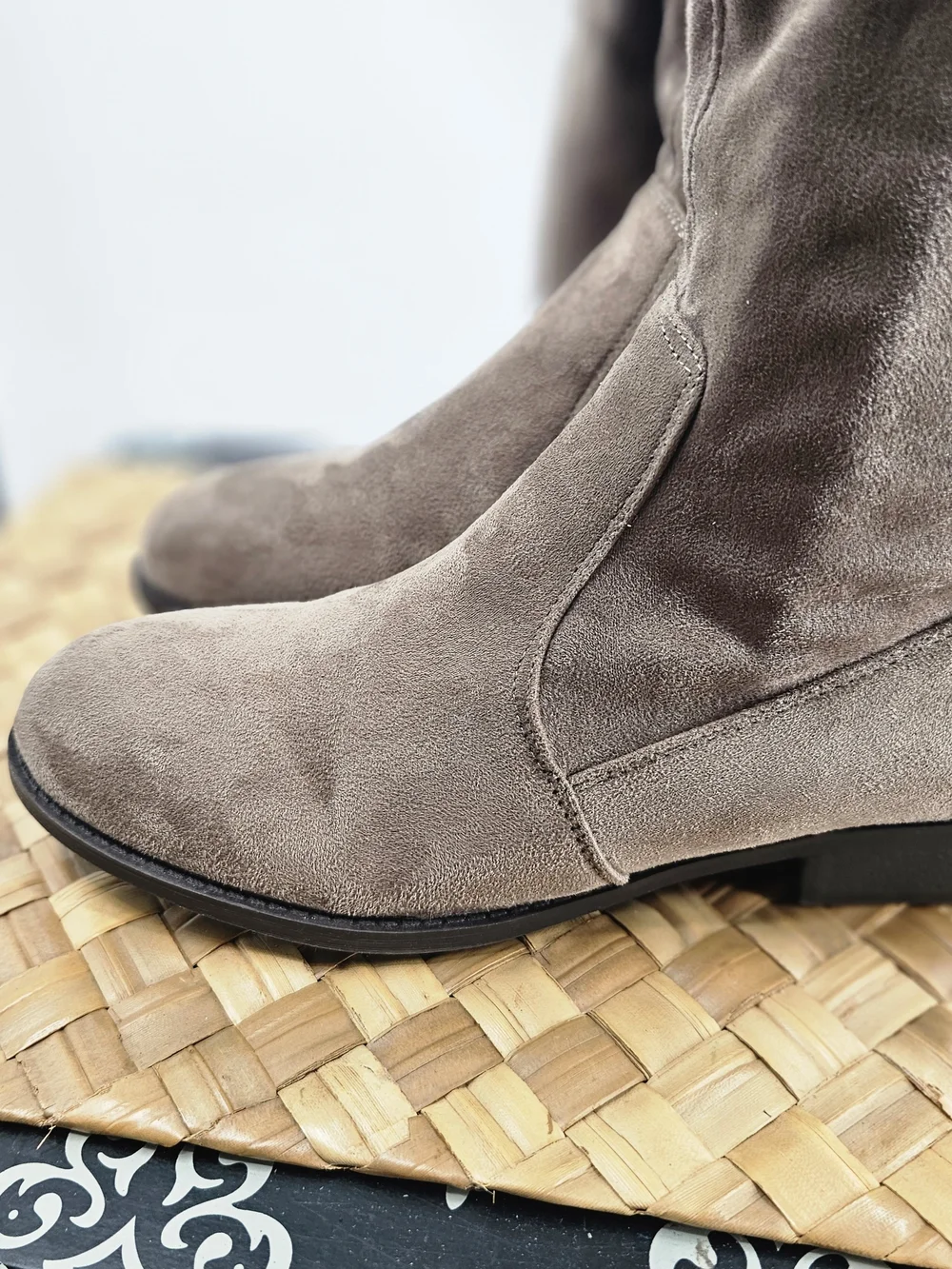 Chinese Laundry Taupe Over-the-Knee Suede Boots Size 9